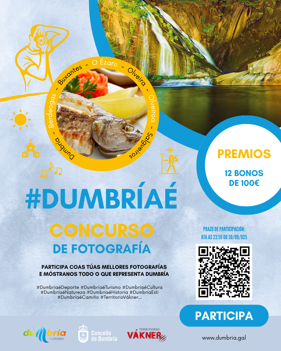 Cartel de concurso de fotografía #DumbríaÉ