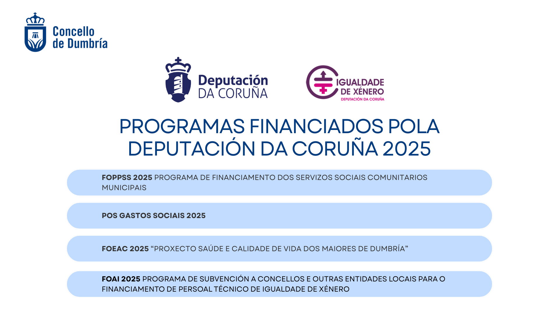 Programas financiados 2025