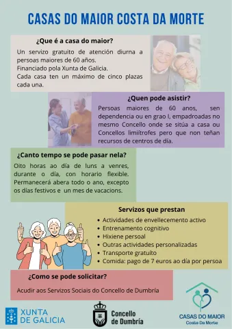 casas do maior do concello de Dumbría