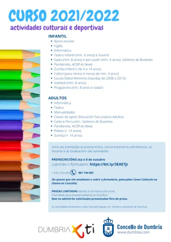 ACTIVIDADES CULTURAIS E DEPORTIVAS CURSO 2021/2022